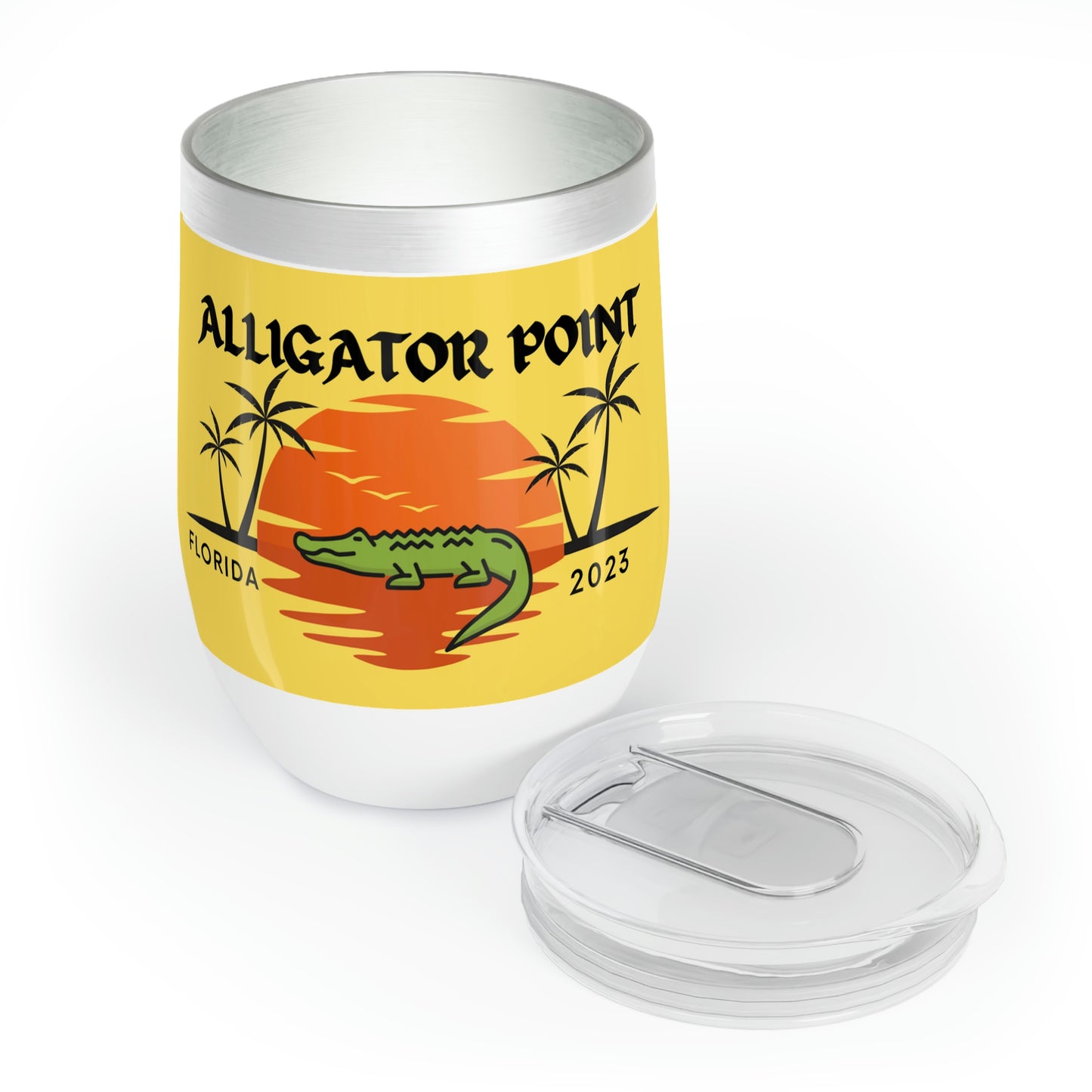 Gulf Gator Wine Tumbler