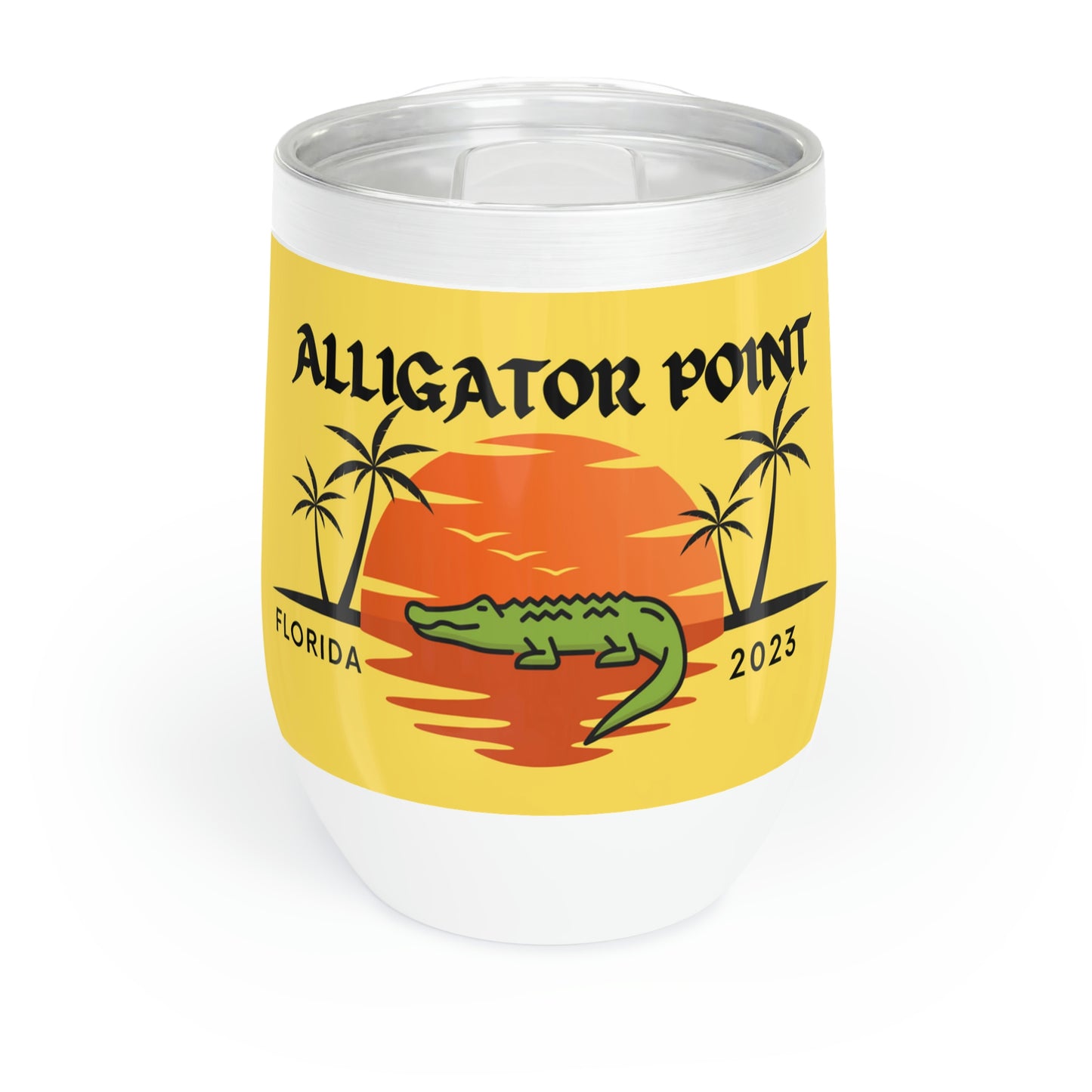 Gulf Gator Wine Tumbler