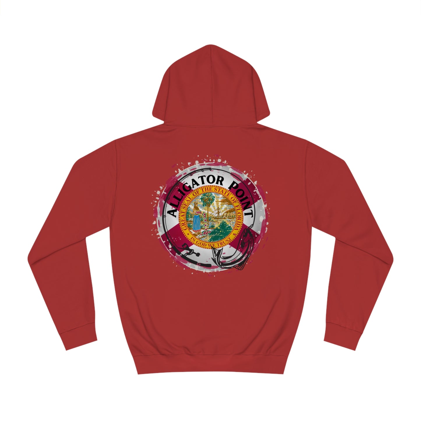 Florida Fishing Flag Hooded Sweatshirt