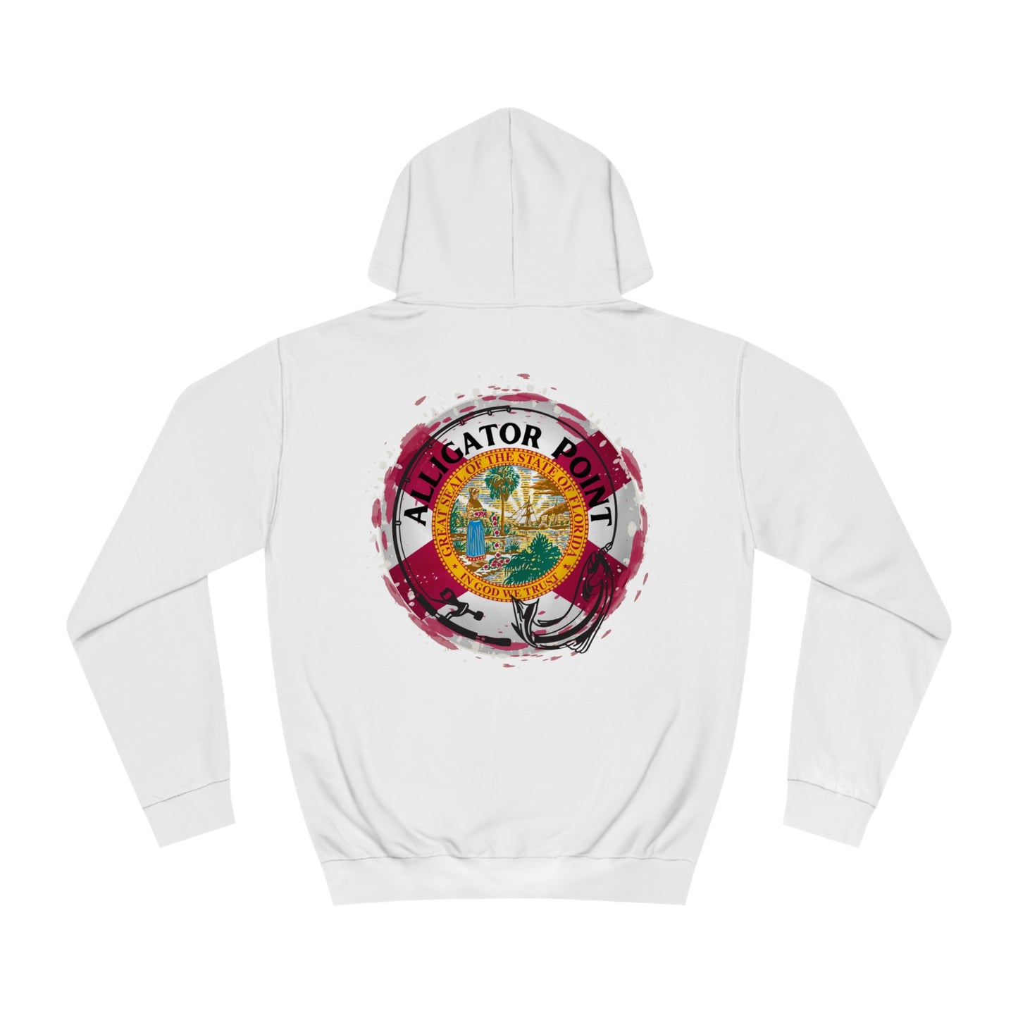 Florida Fishing Flag Hooded Sweatshirt