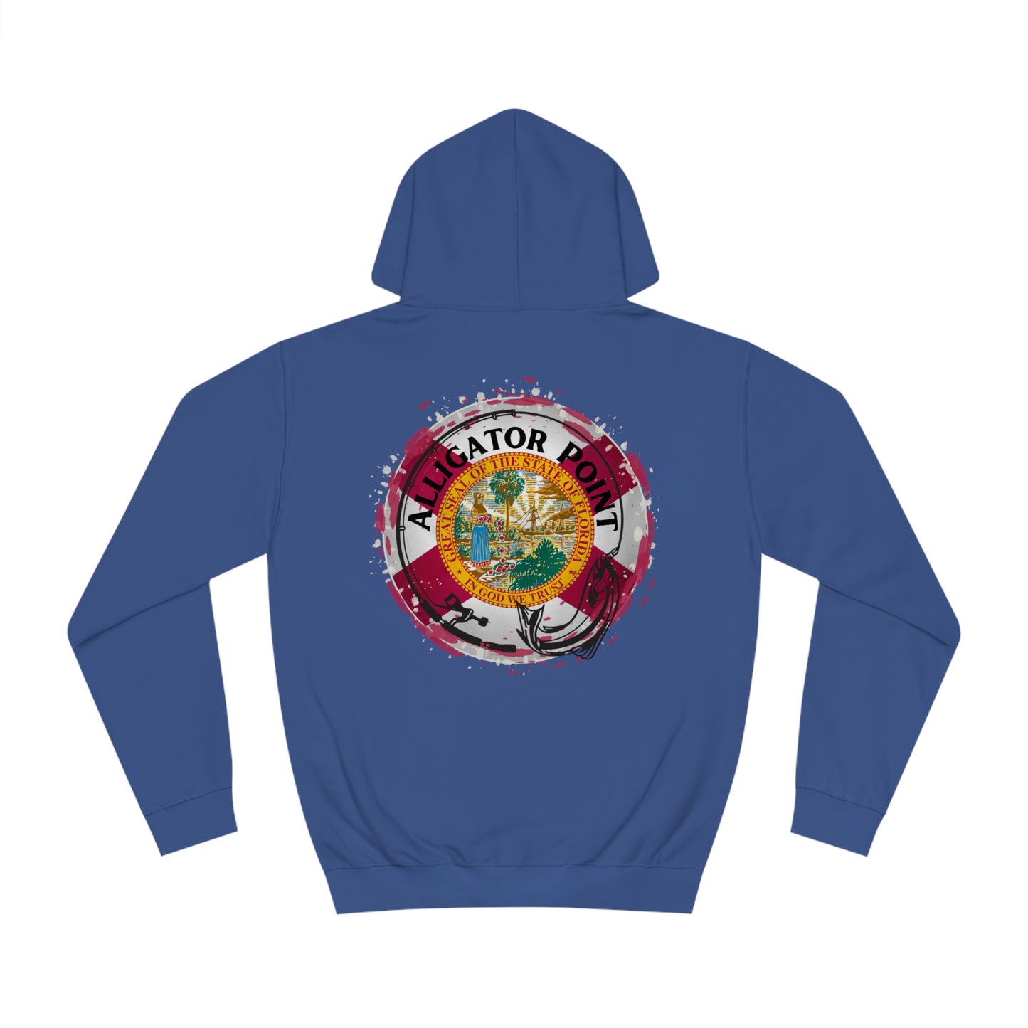 Florida Fishing Flag Hooded Sweatshirt